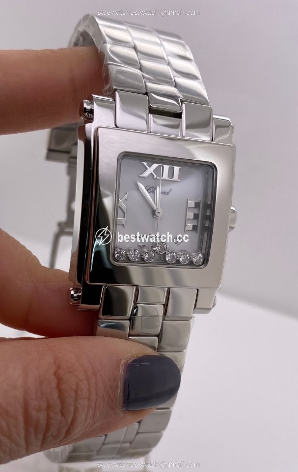 IMG_9085 Chopard Happy Sport Womens watch Quartz Steel 1684838 Replica 2