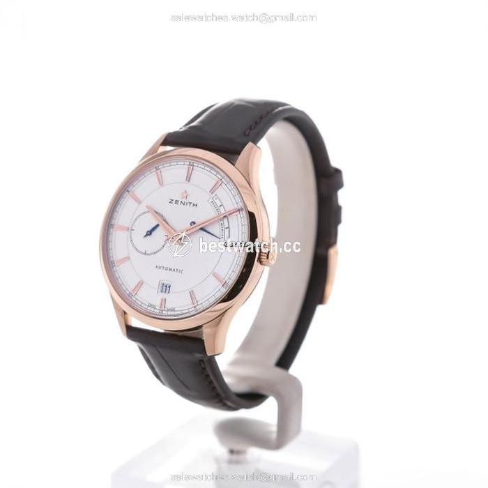 IMG_9085 Zenith Elite Power Reserve Mens watch Unisex Automatic Rose gold 18.2121.685 01.C498 Replica 2
