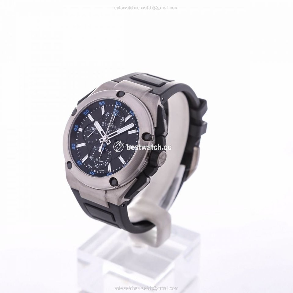 IMG_9085 IWC Ingenieur Double Chronograph Titanium Mens watch Unisex Automatic Titanium IW386503 Replica 2