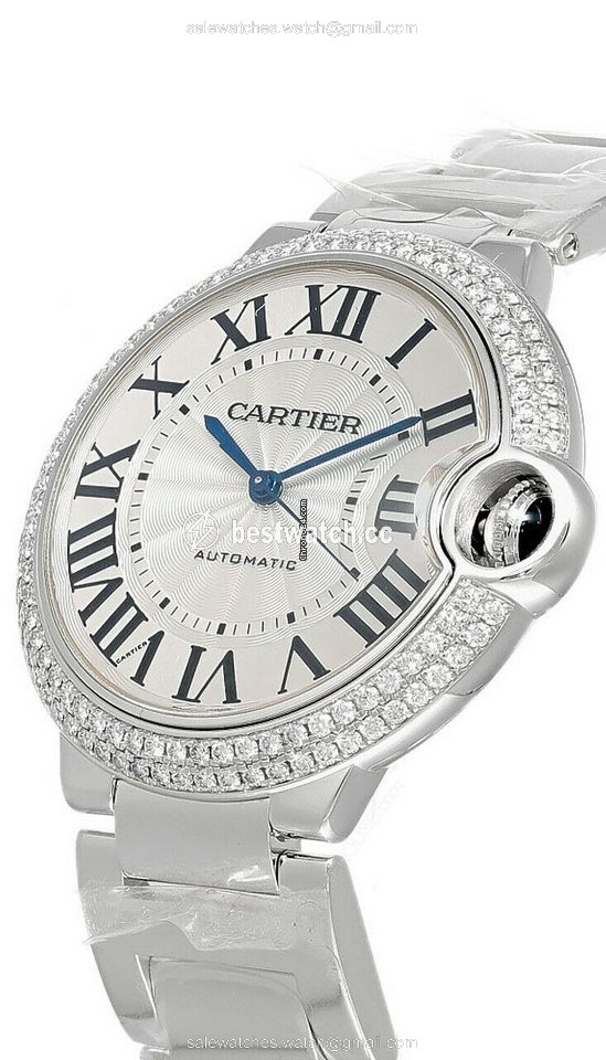 IMG_9085 Cartier Ballon Bleu 36mm Automatic White gold WE9006Z3 Replica 2