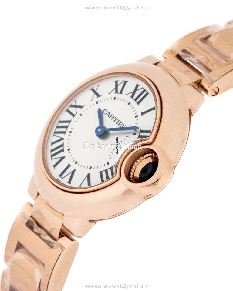 Cartier Ballon Bleu 28mm Quartz Rose gold W69002Z2 Replica 2