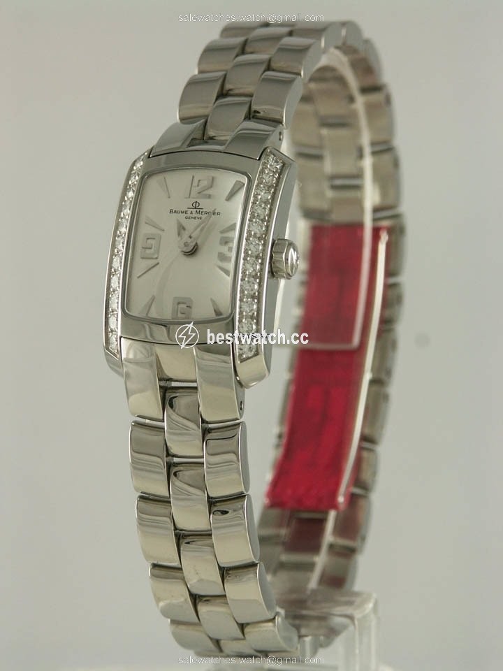 IMG_9085 Baume & Mercier Hampton Womens watch Quartz Steel MOAO8139 Replica 2