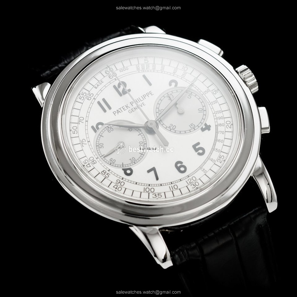 IMG_9085 Patek Philippe Chronograph Mens watch Unisex Manual winding White gold 5070G-001 Replica 2