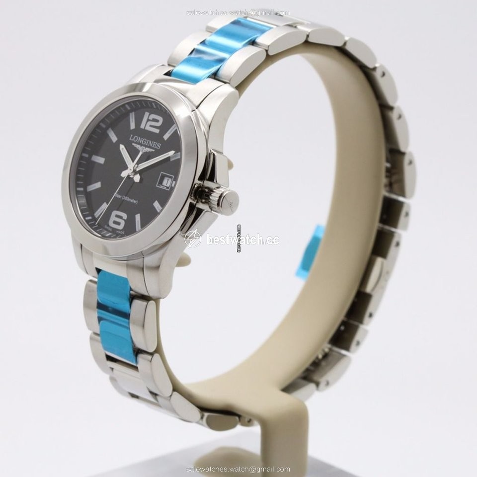 IMG_9085 Longines Conquest Womens watch Quartz Steel L3.376.4.58.6 Replica 2