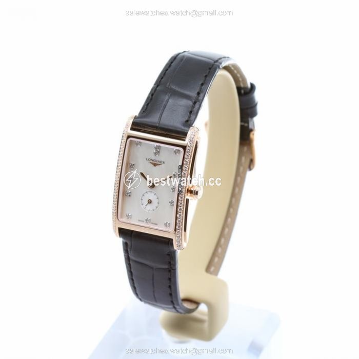 IMG_9085 Longines DolceVita Womens watch Quartz Rose gold L5.255.9.87.0 Replica 2