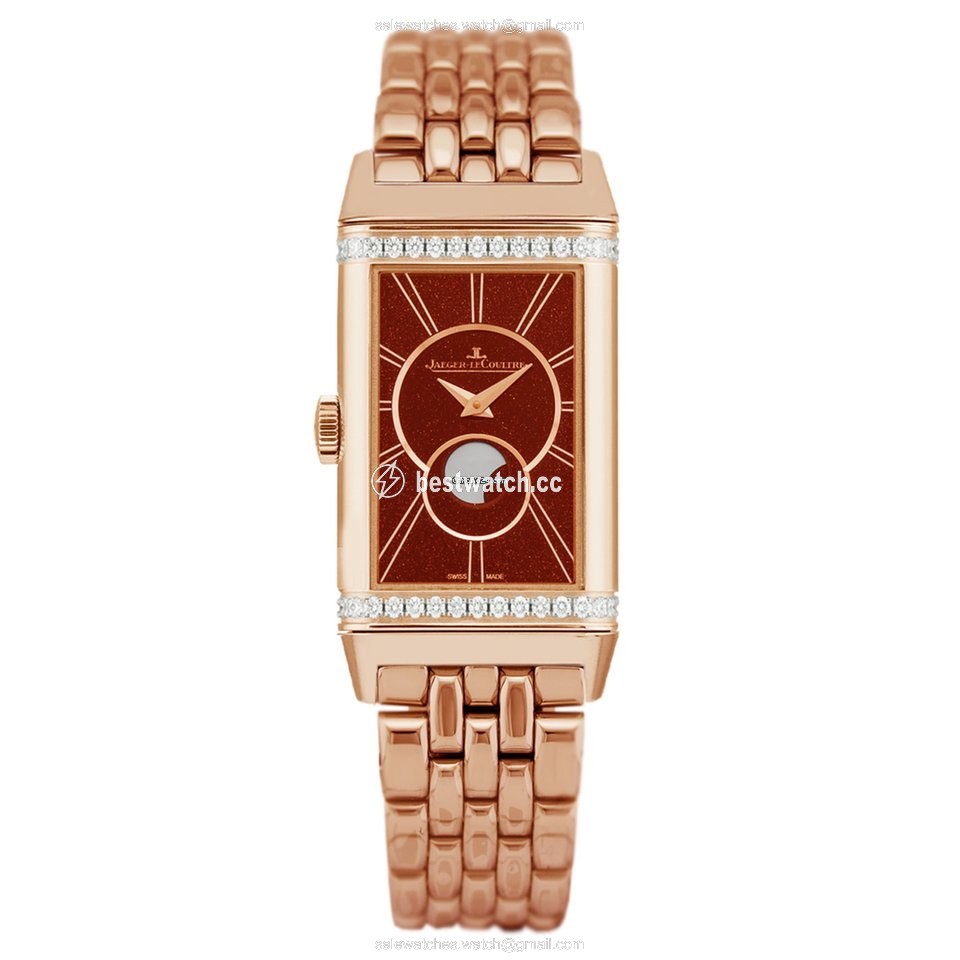 IMG_9085 Jaeger-LeCoultre Reverso Duetto Mens watch Unisex Manual winding Rose gold Q3352120 or 3352120 Replica 2