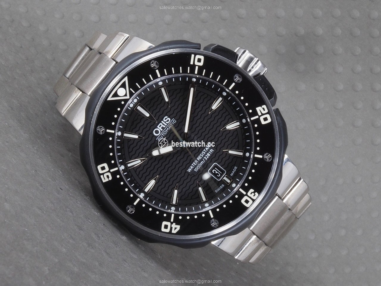 Oris ProDiver Date Mens watch Unisex Automatic Titanium 01 733 7646 7154-07 8 26 71PEB Replica 2