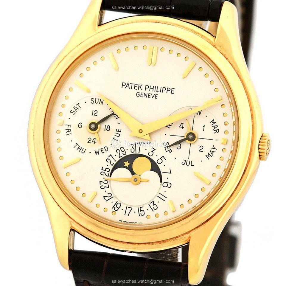 Patek Philippe Perpetual Calendar Mens watch Unisex Automatic Yellow gold 3940 J Replica 2
