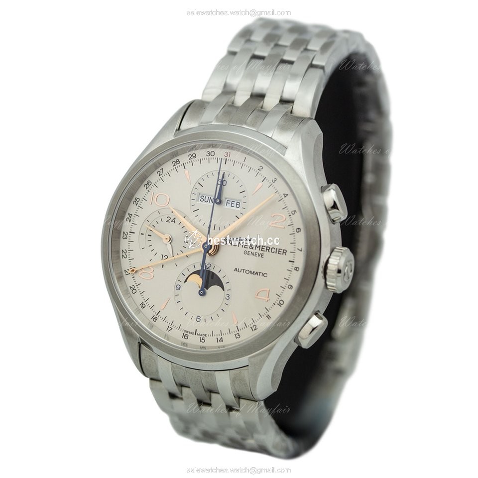 IMG_9085 Baume & Mercier Clifton Mens watch Unisex Automatic Steel M0A10279 Replica 2