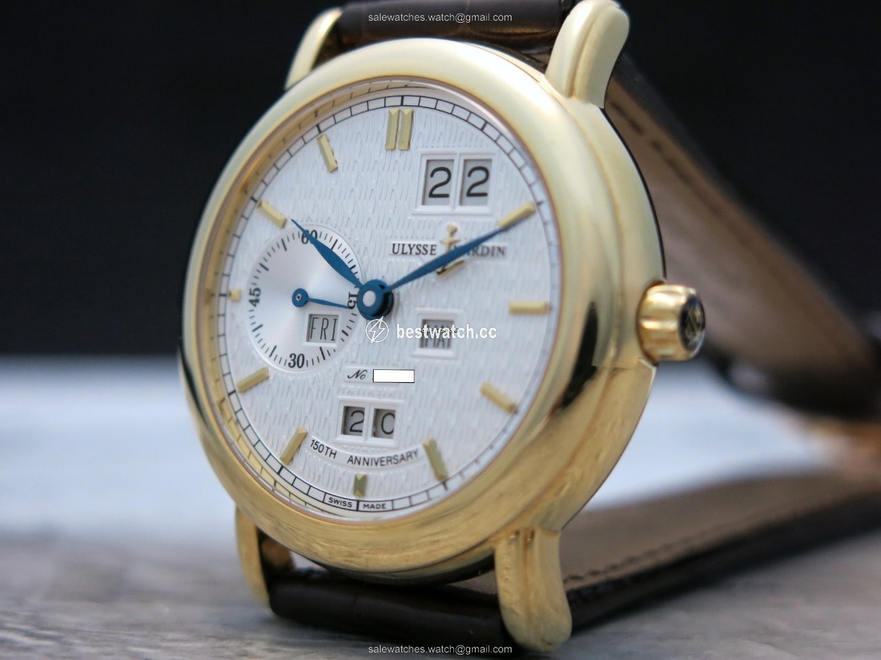 IMG_9085 Ulysse Nardin Mens watch Unisex Automatic Yellow gold 311.22 Replica 2