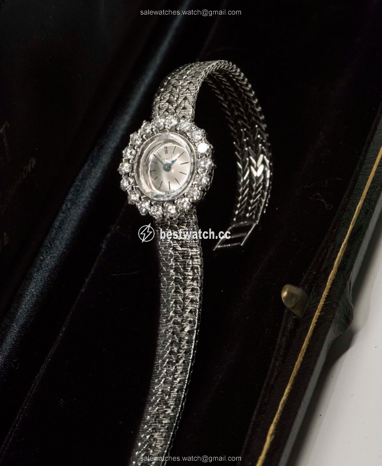 Piaget Womens watch Manual winding White gold 1970s Piaget 18kt 2.25 Diamond Bracelet Watch Replica 2