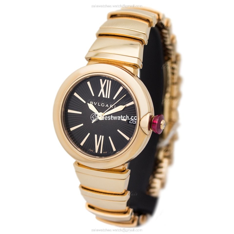 IMG_9085 Bulgari Lucea Womens watch Automatic Rose gold 102190 LUP33BGGD Replica 2