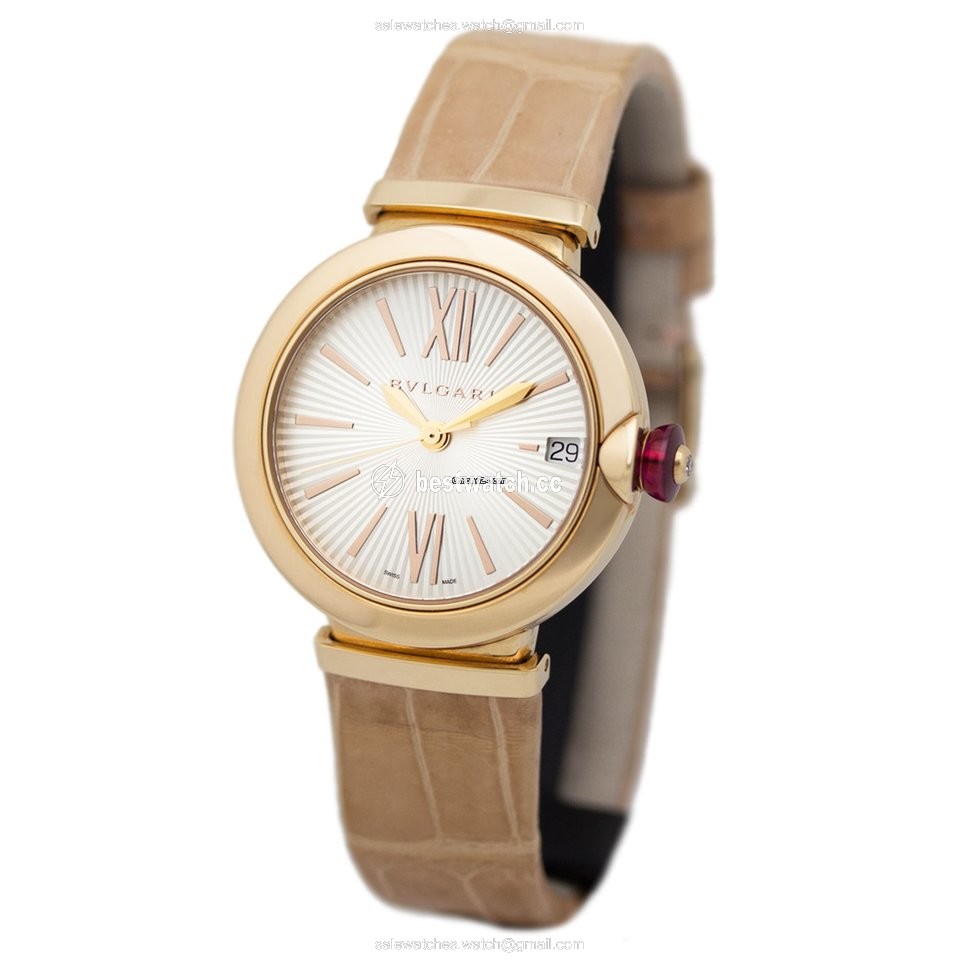 IMG_9085 Bulgari Lucea Womens watch Automatic Rose gold 102328 LUP33C6GLD Replica 2