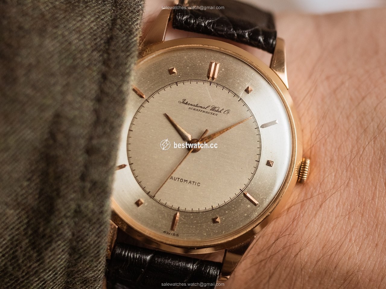 IMG_9085 IWC Mens watch Unisex Automatic Rose gold 85 Replica 2