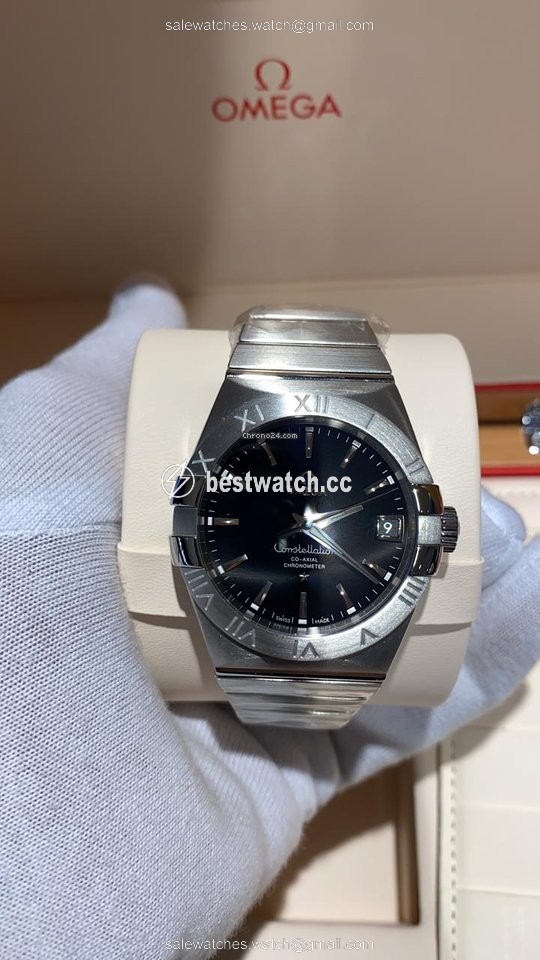 Omega Constellation Men Mens watch Unisex Automatic Steel 123.10.38.21.01.001 Replica 2