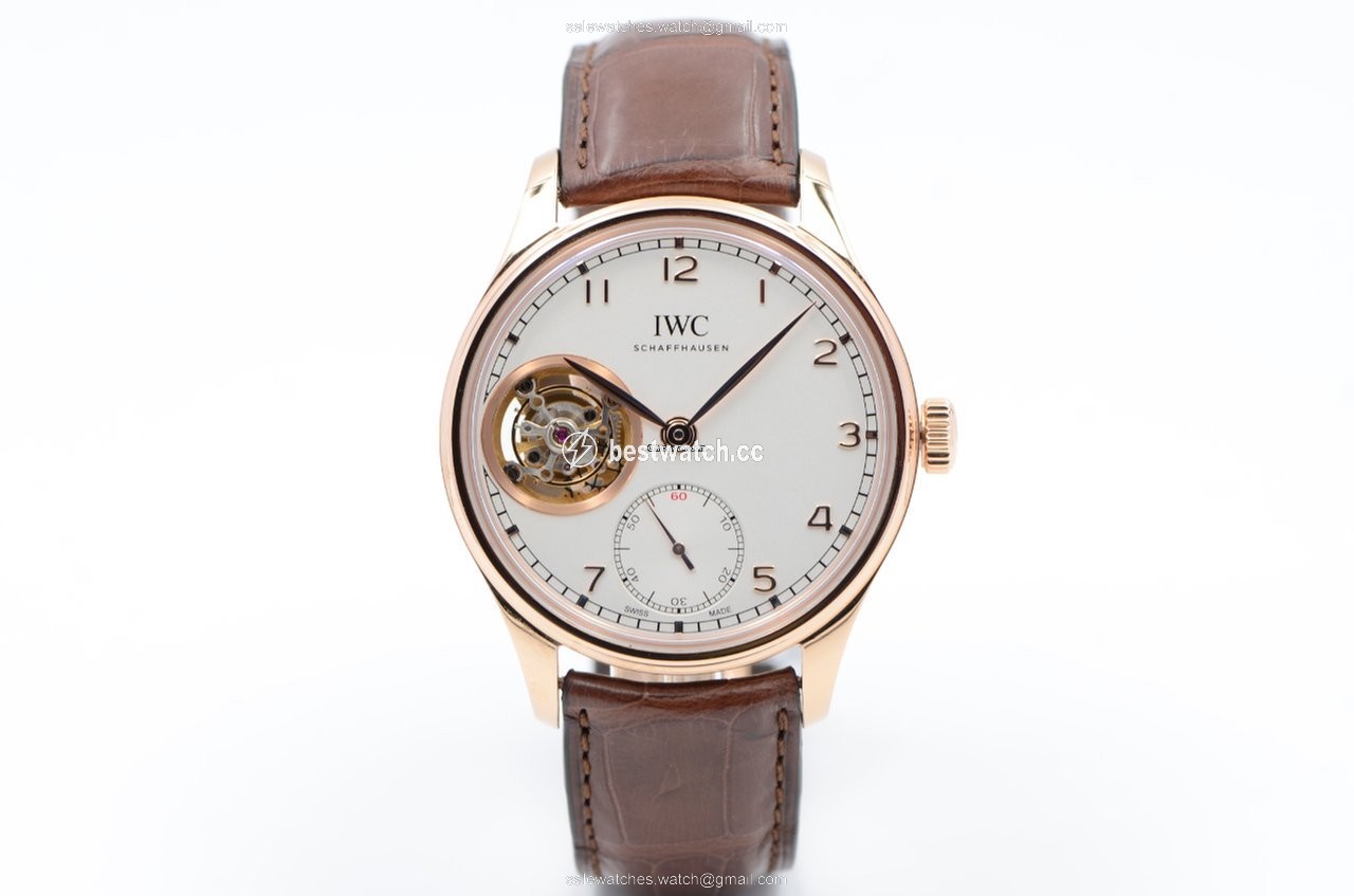 IWC Portuguese Tourbillon Mens watch Unisex Manual winding Red gold IW546302 Replica 2