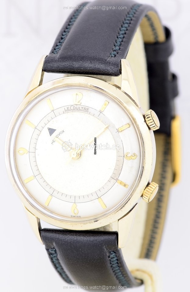 Jaeger-LeCoultre Mens watch Unisex Manual winding Gold Steel Memovox Vintage Replica 2