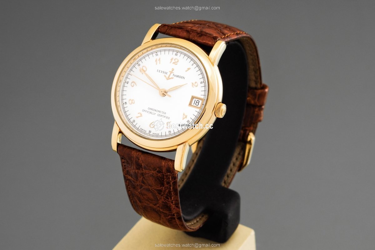 IMG_9085 Ulysse Nardin San Marco Womens watch Automatic Yellow gold 131-88 Replica 2