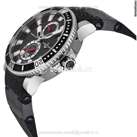 IMG_9085 Ulysse Nardin Maxi Marine Diver Mens watch Unisex Automatic Titanium 263-90-3C 72 Replica 2