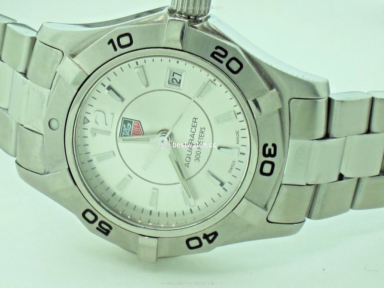 TAG Heuer Aquaracer Lady Womens watch Quartz Steel WAF1412 Replica 2
