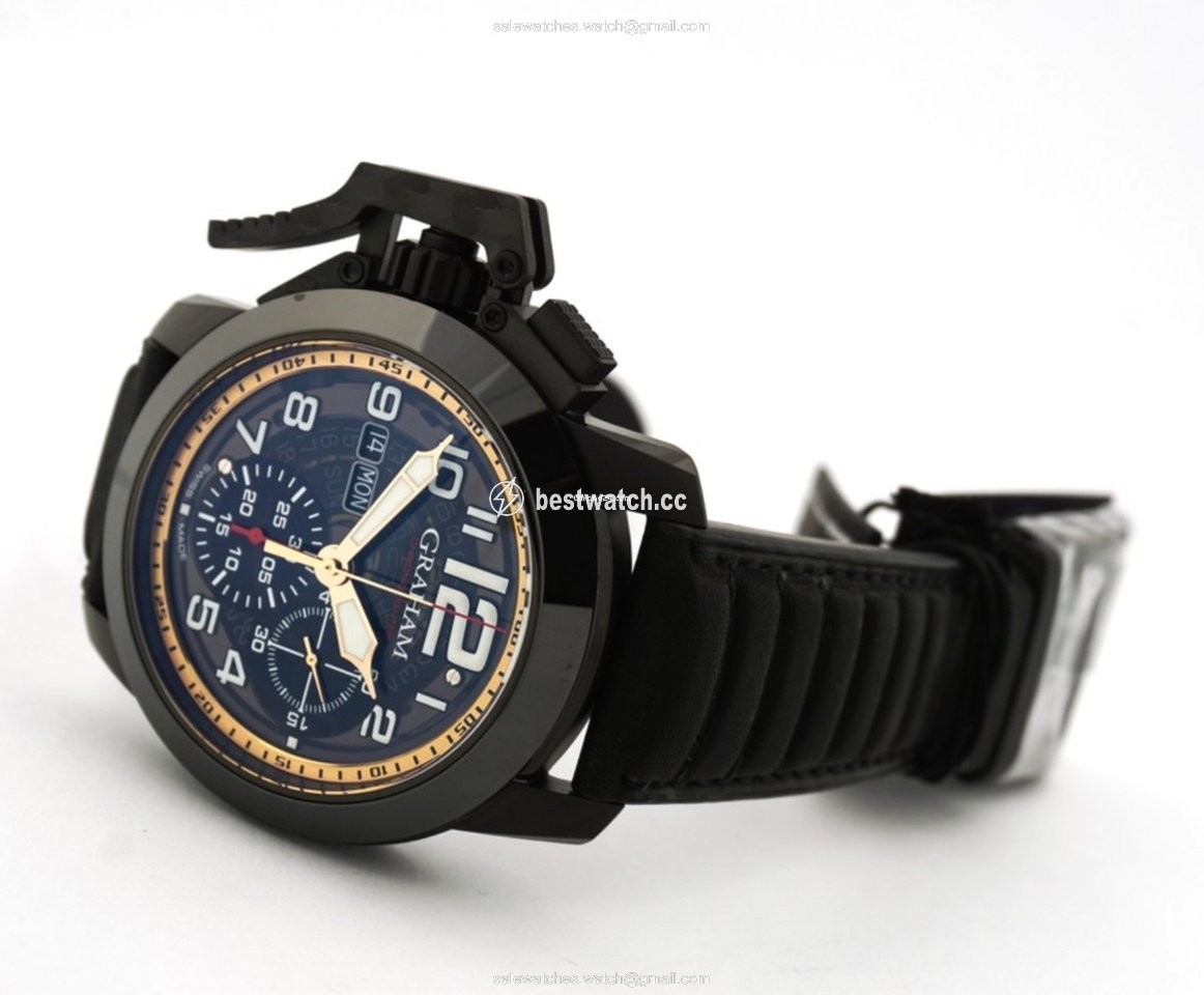 Graham Chronofighter Oversize Mens watch Unisex Automatic Steel 2CCAU.B31A Replica 2