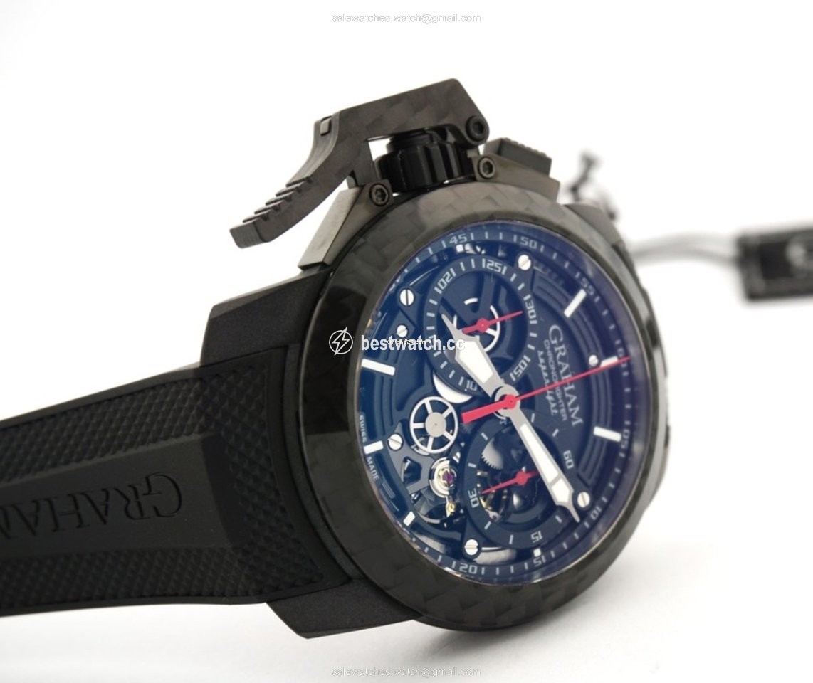 Graham Chronofighter Oversize Mens watch Unisex Automatic Carbon 2CCBK.B25A Replica 2