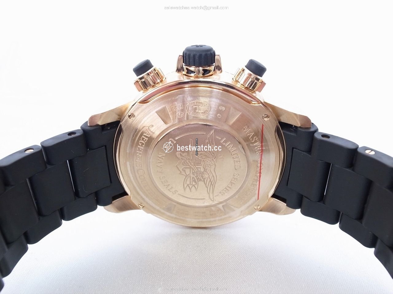IMG_9085 Jaeger-LeCoultre Master Compressor Diving Chronograph GMT Navy SEALs Mens watch Unisex Automatic Rose gold Q1782770 Replica 2