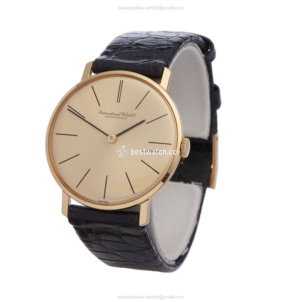 IWC Mens watch Unisex Manual winding Yellow gold R2500 Replica 2