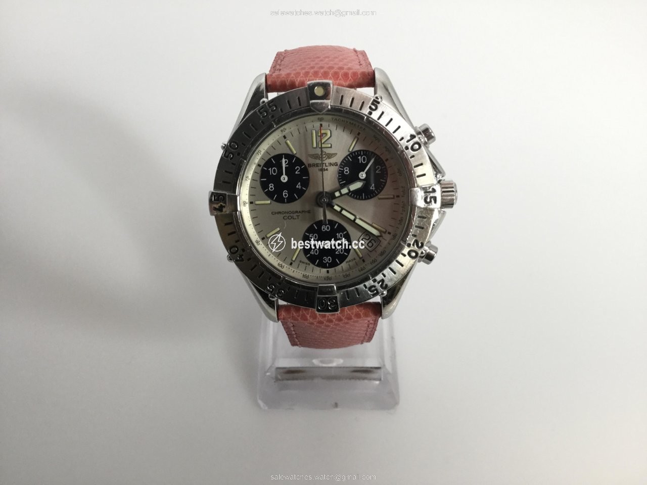 IMG_9085 Breitling Colt Chronograph Mens watch Unisex Quartz Steel A53035 Replica 2