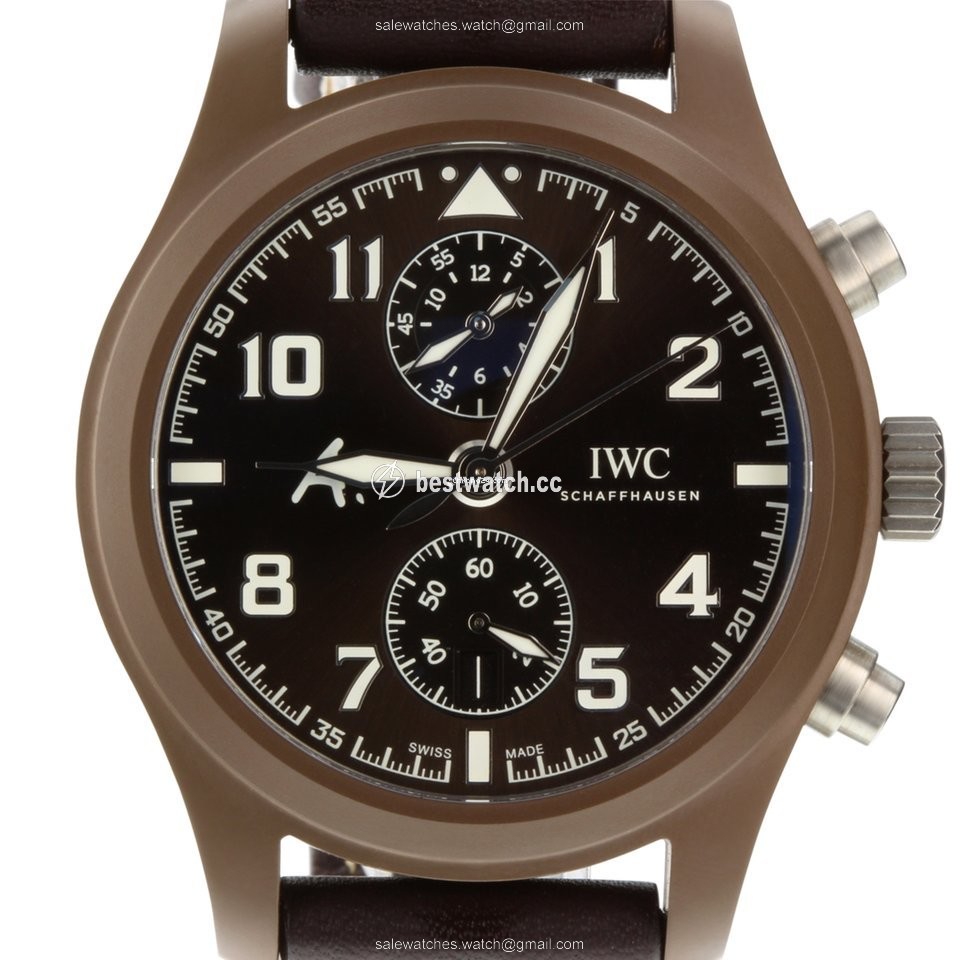 IWC Pilot Chronograph Mens watch Unisex Automatic Ceramic IW388004 Replica 2