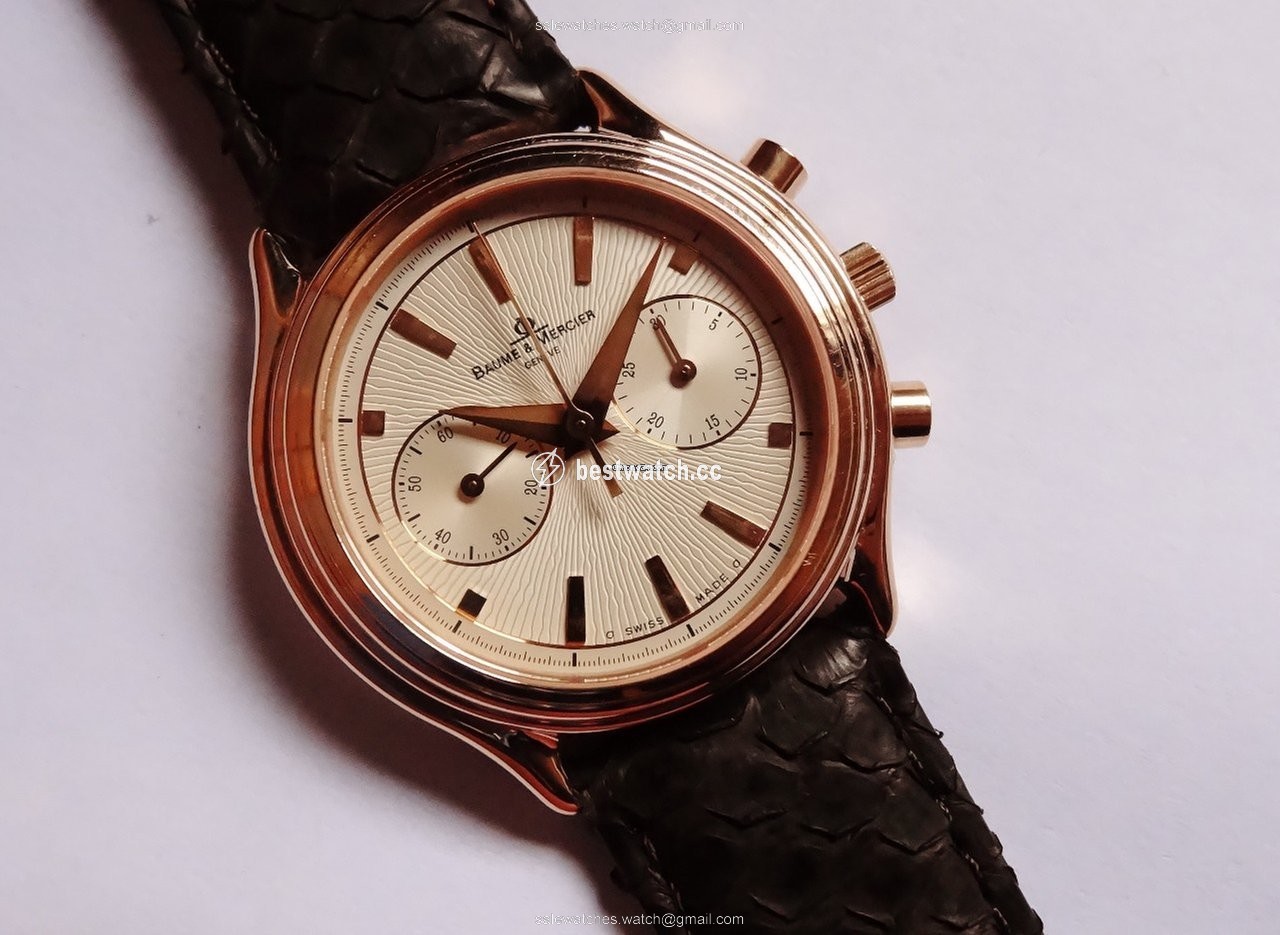 Baume & Mercier Mens watch Unisex Manual winding Rose gold MV045184 Replica 2