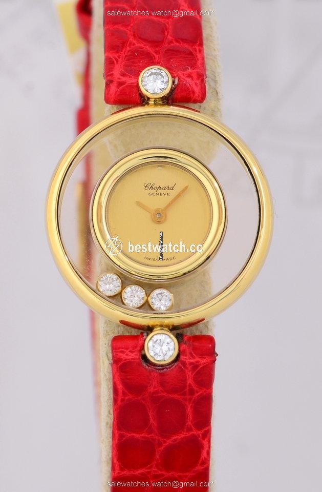 IMG_9085 Chopard Happy Diamonds Womens watch Quartz Yellow gold 20 4802 Replica 2