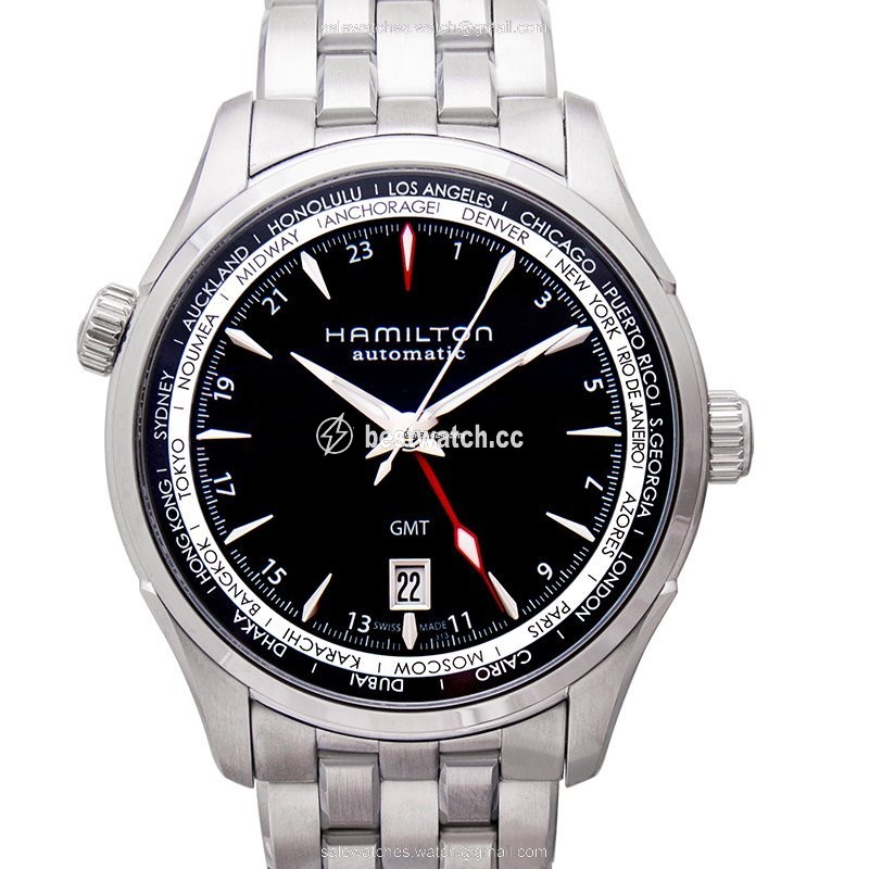 Hamilton Jazzmaster GMT Auto Mens watch Unisex Automatic Steel H32695131 Replica 2