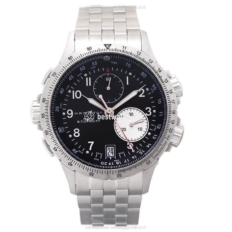 Hamilton Khaki Aviation Mens watch Unisex Quartz Steel H77612133 Replica 2