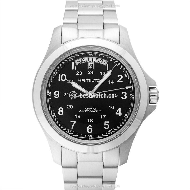 IMG_9085 Hamilton Khaki Field King Mens watch Unisex Automatic Steel H64455133 Replica 2
