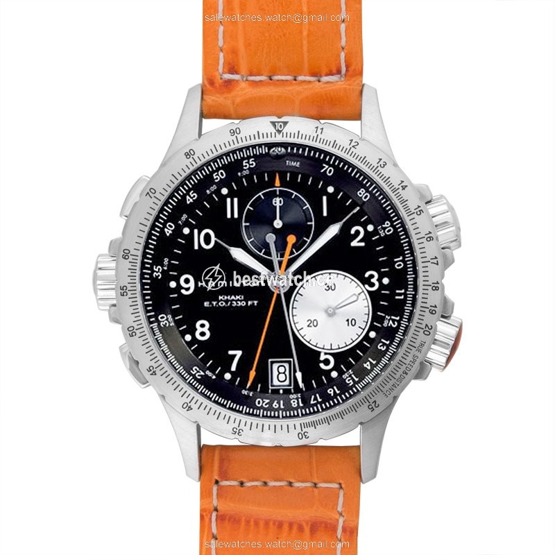 Hamilton Khaki Aviation Mens watch Unisex Quartz Steel H77612933 Replica 2