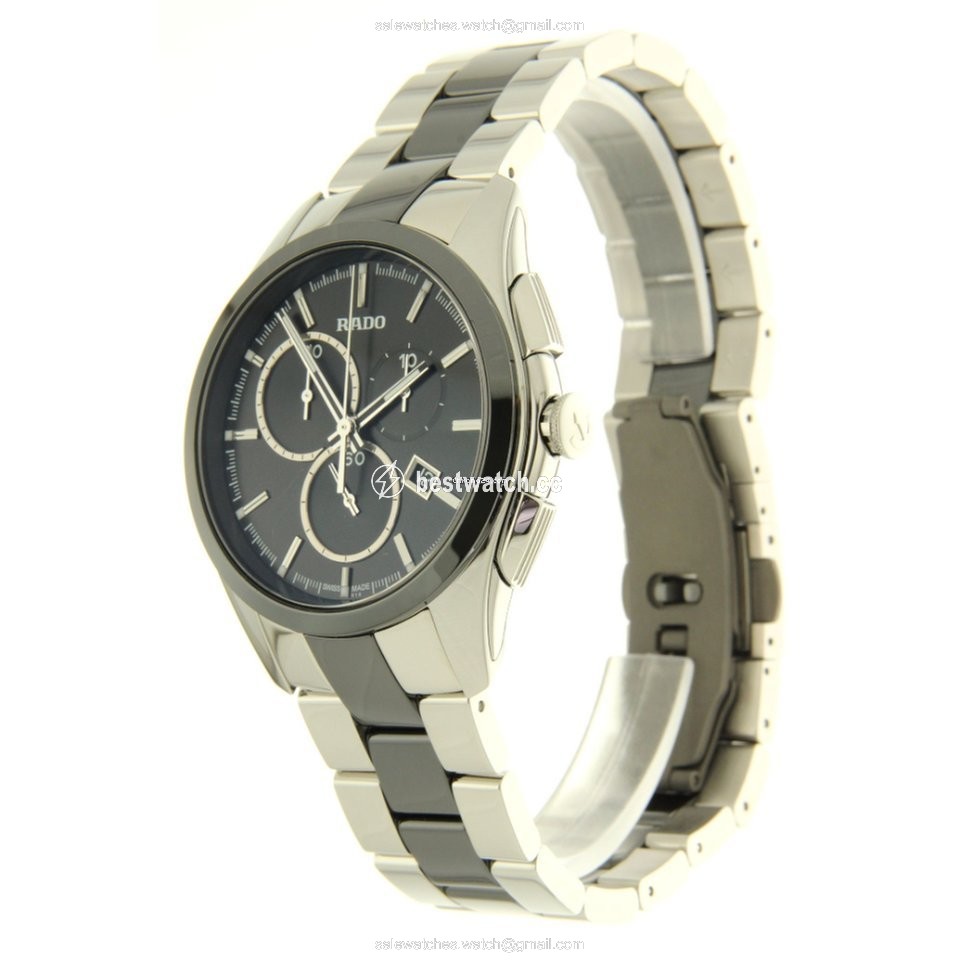 IMG_9085 Rado HyperChrome Chronograph Mens watch Unisex Quartz Steel R32038152 Replica 2