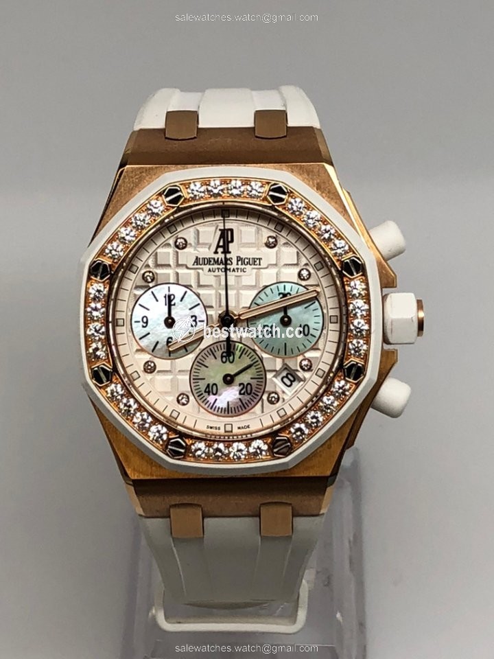 IMG_9085 Audemars Piguet Royal Oak Offshore Lady Womens watch Automatic Rose gold 26048OK.ZZ.D010CA.01 Replica 2