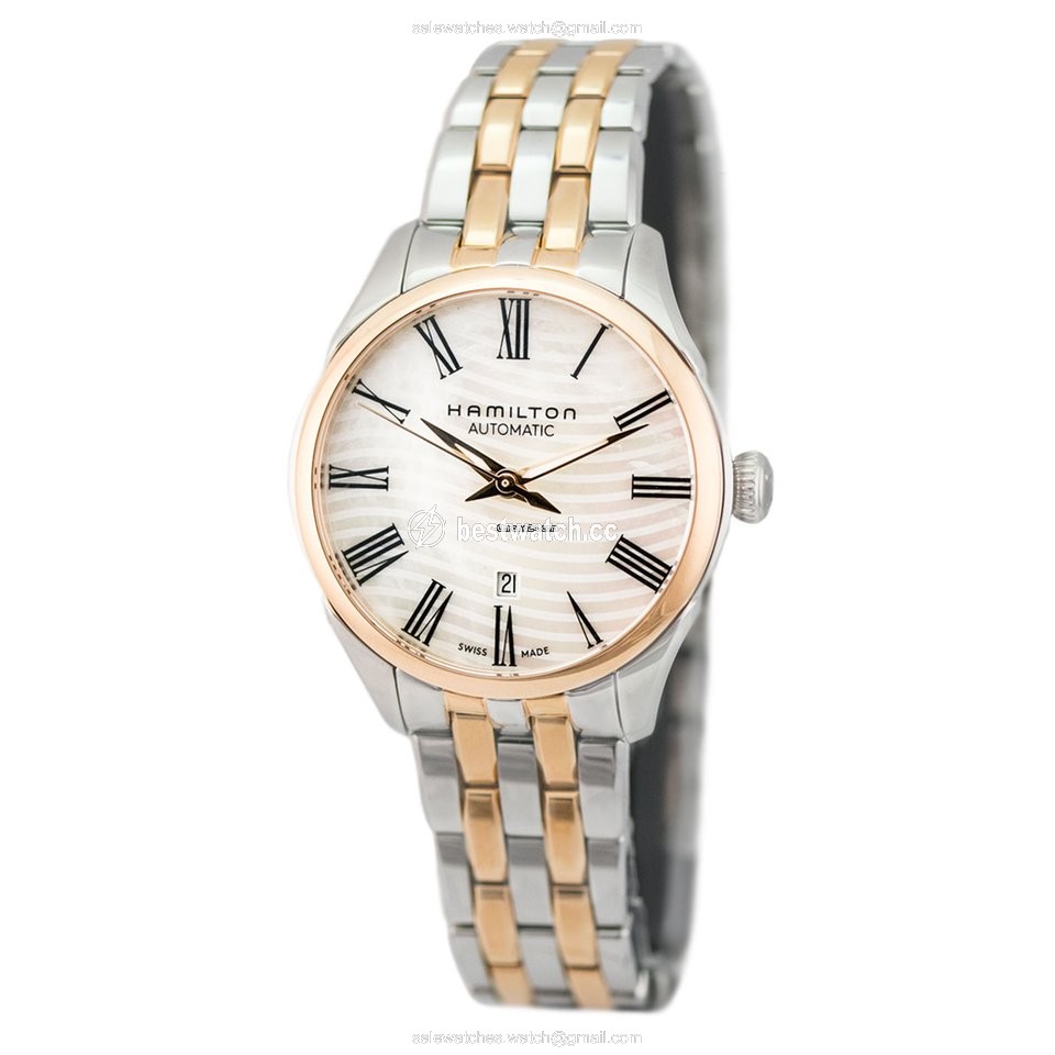 IMG_9085 Hamilton Jazzmaster Lady Womens watch Automatic Gold Steel H42225191 Replica 2