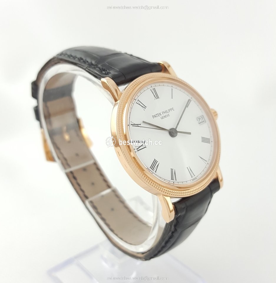 IMG_9085 Patek Philippe Calatrava Mens watch Unisex Automatic Rose gold 3802 200 Replica 2