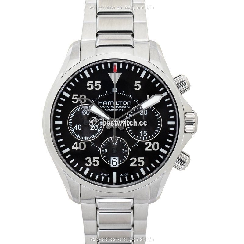 IMG_9085 Hamilton Khaki Pilot Mens watch Unisex Automatic Steel H64666135 Replica 2