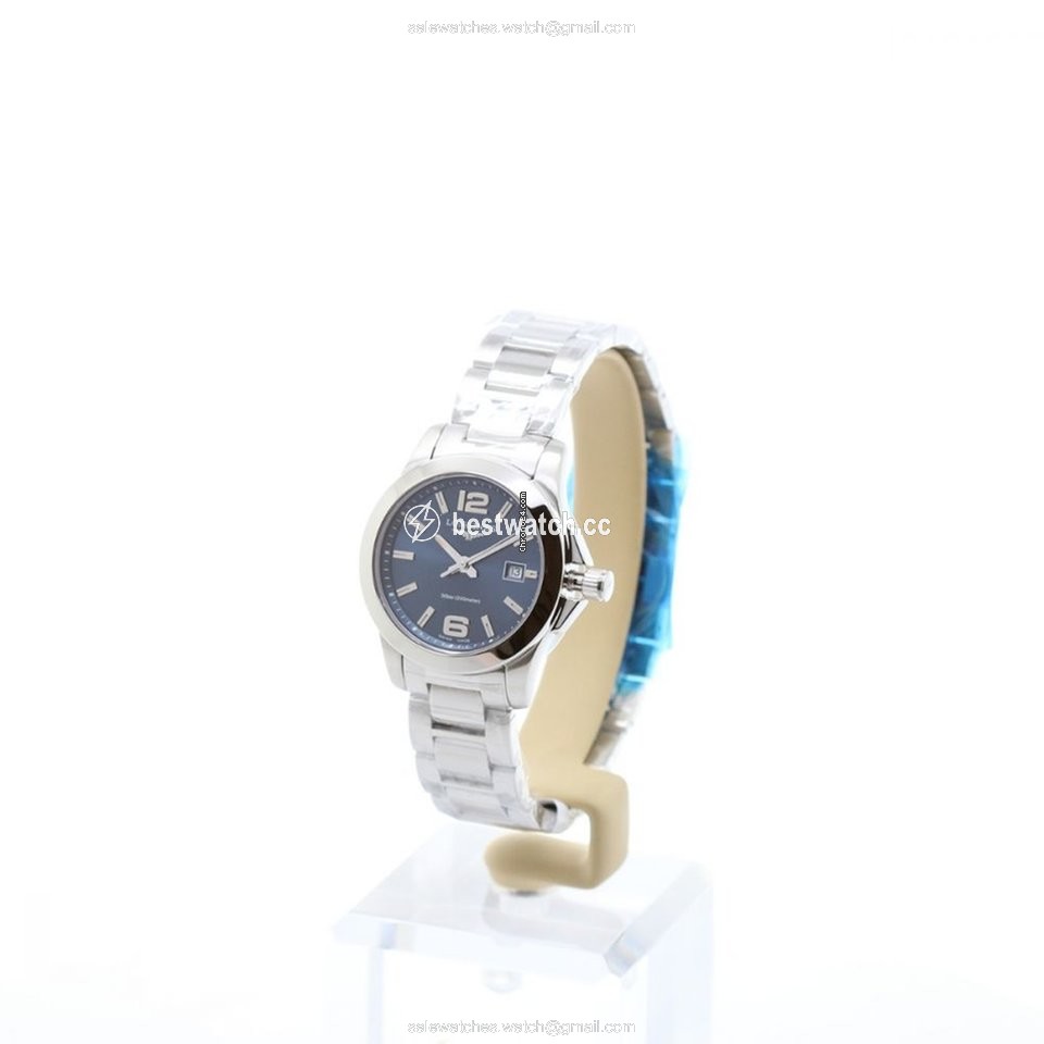 IMG_9085 Longines Conquest Womens watch Quartz Steel L3.376.4.96.6 Replica 2