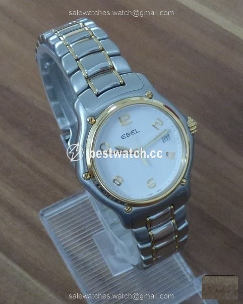 IMG_9085 Ebel 1911 Womens watch Quartz Gold Steel 1087221 Replica 2