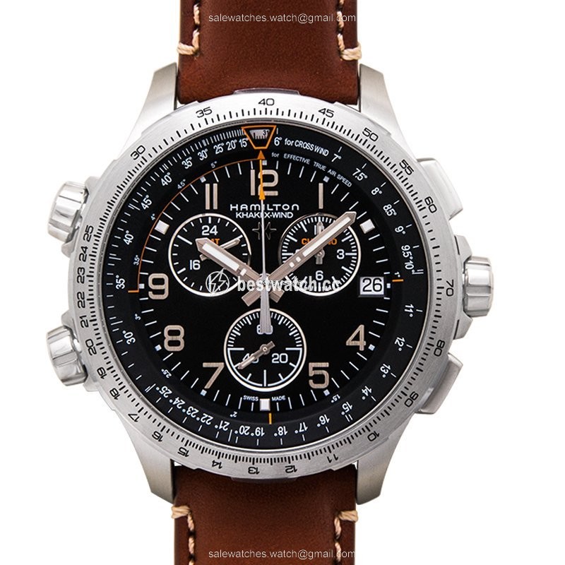 Hamilton Khaki X-Wind Mens watch Unisex Quartz Steel H77912535 Replica 2