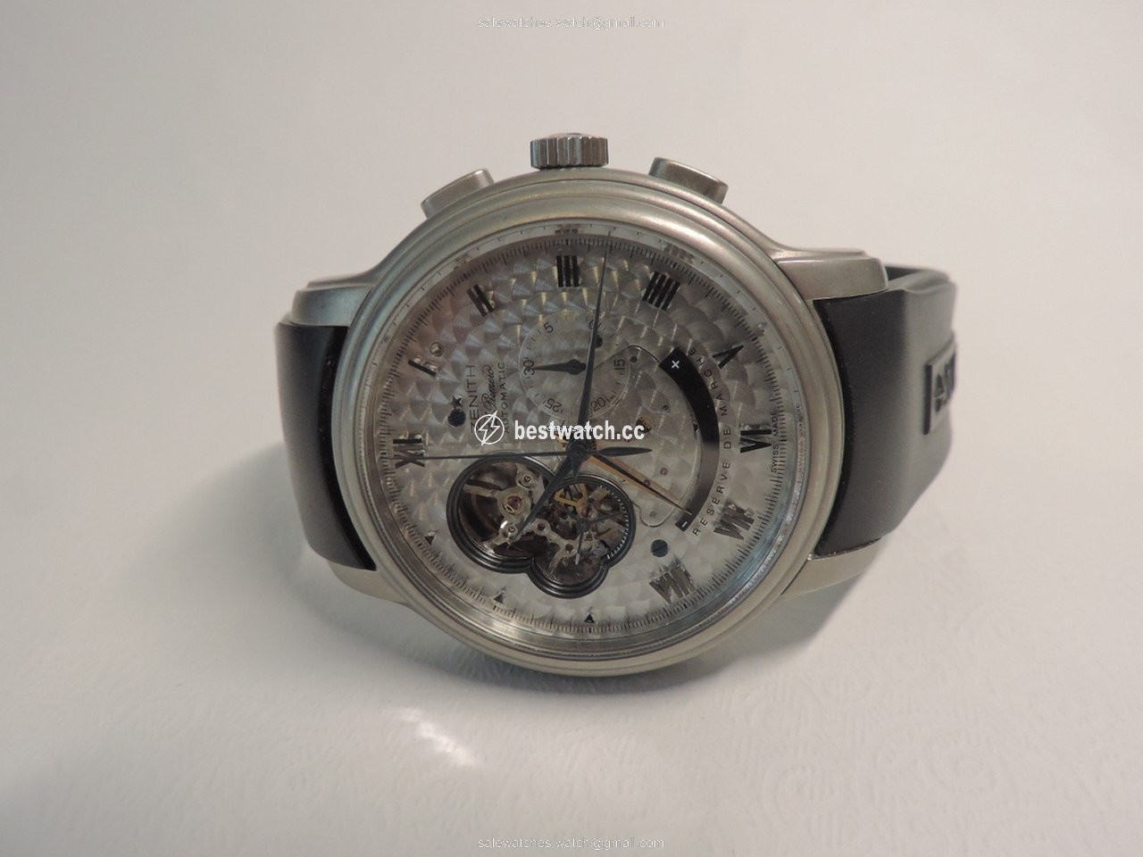 IMG_9085 Zenith Mens watch Unisex Automatic Titanium 95 1260 4021 Titanium Chronomaster Replica 2