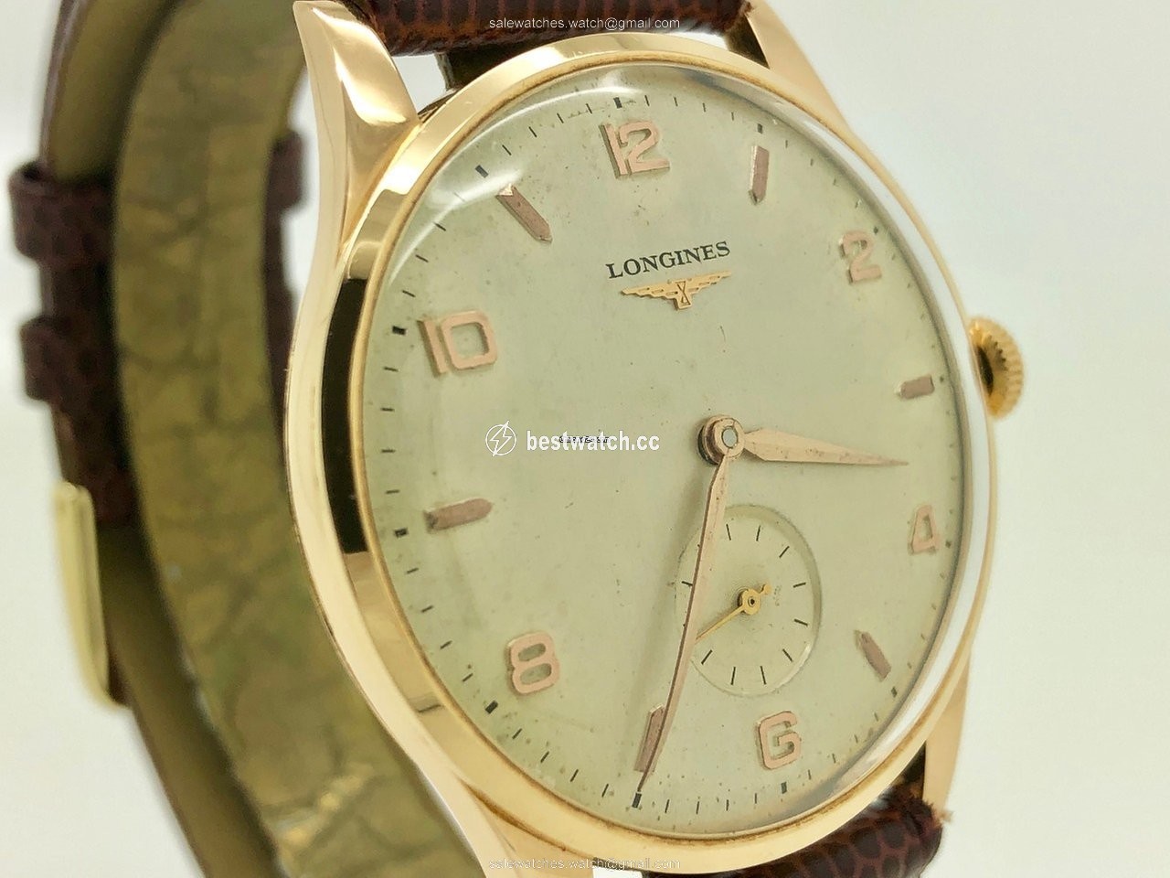 IMG_9085 Longines Mens watch Unisex Manual winding Yellow gold 6247 Replica 2