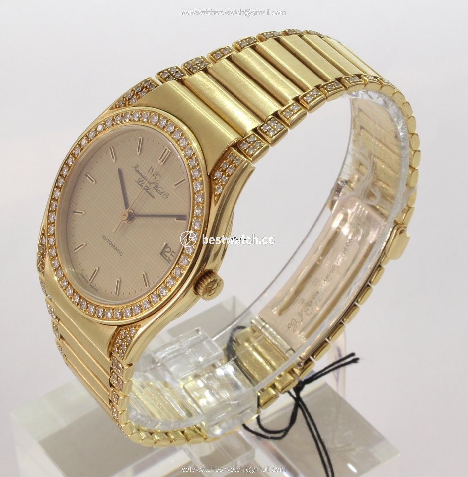 IMG_9085 IWC Ingenieur Mens watch Unisex Automatic Yellow gold 910 Replica 2
