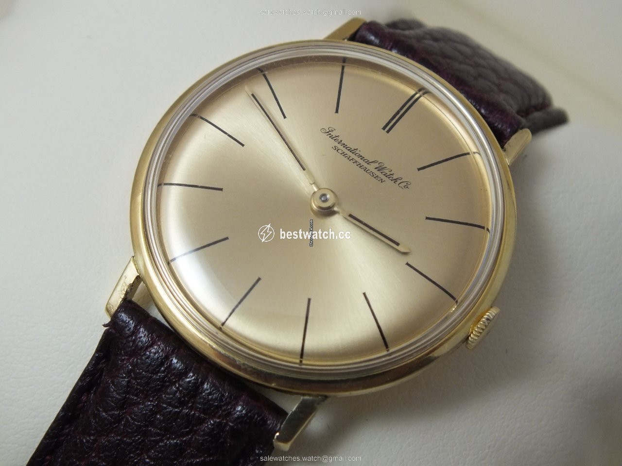 IMG_9085 IWC Mens watch Unisex Manual winding Yellow gold 401 Replica 2