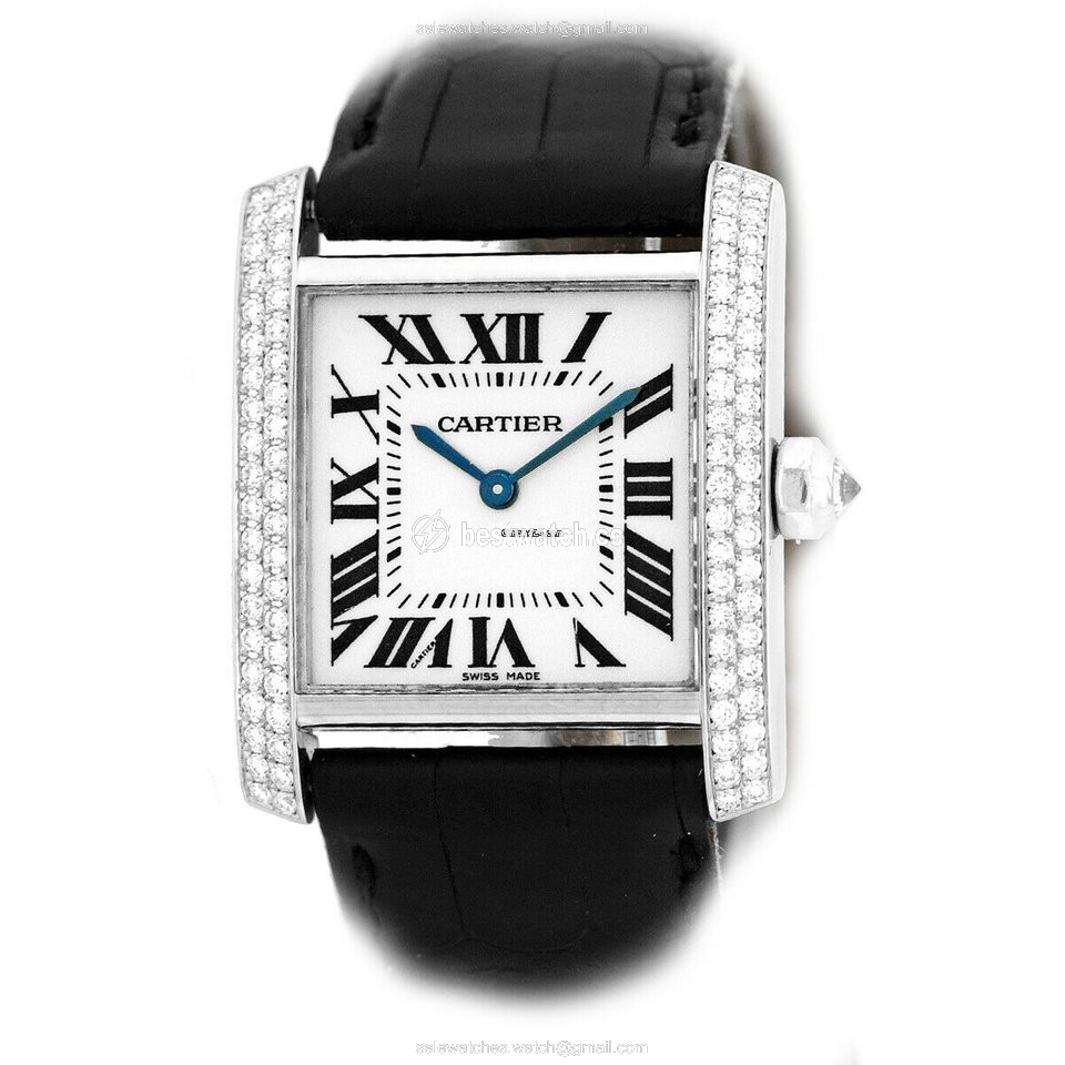 IMG_9085 Cartier Tank Francaise Womens watch Quartz White gold WE101751 Replica 2