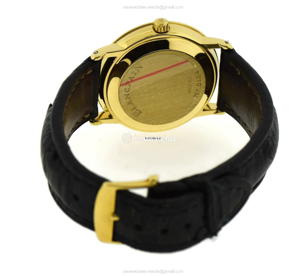 IMG_9085 Blancpain Villeret Ultra-Slim Mens watch Unisex Automatic Yellow gold 1151-1418-55 Replica 2